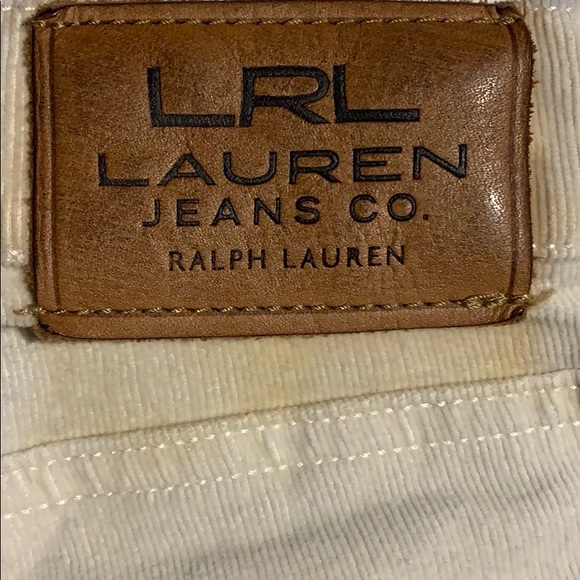Corduroy white Ralph Lauren pants. - Picture 6 of 6